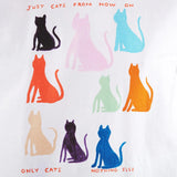 Camiseta Mysen Just Cats White - ECRU