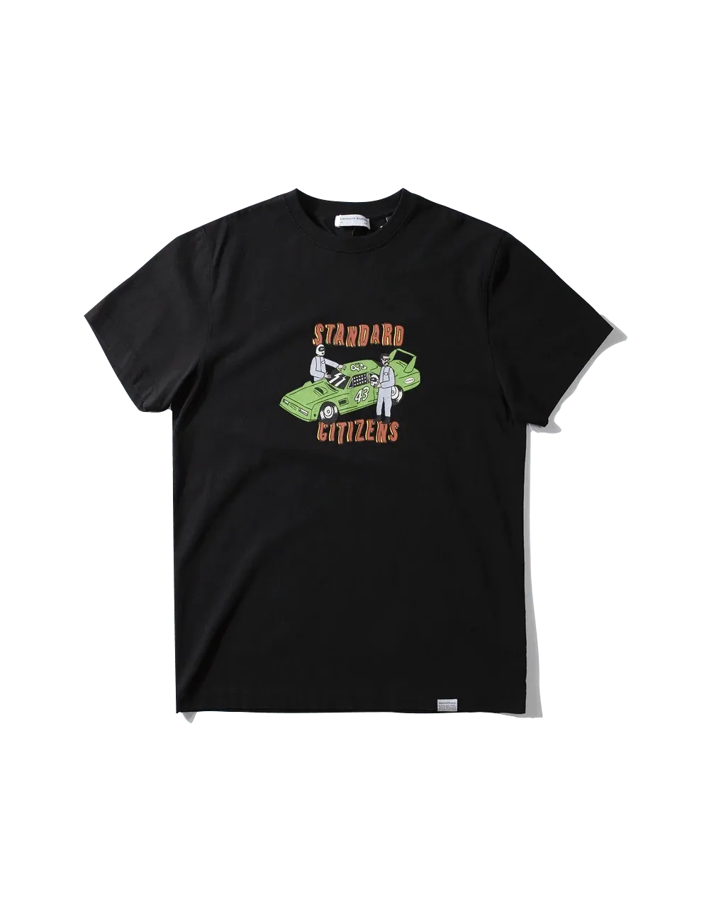 Camiseta Nascar Plain Almost Black - ECRU