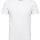 Camiseta New Pima Cuello Pico Bright White - ECRU