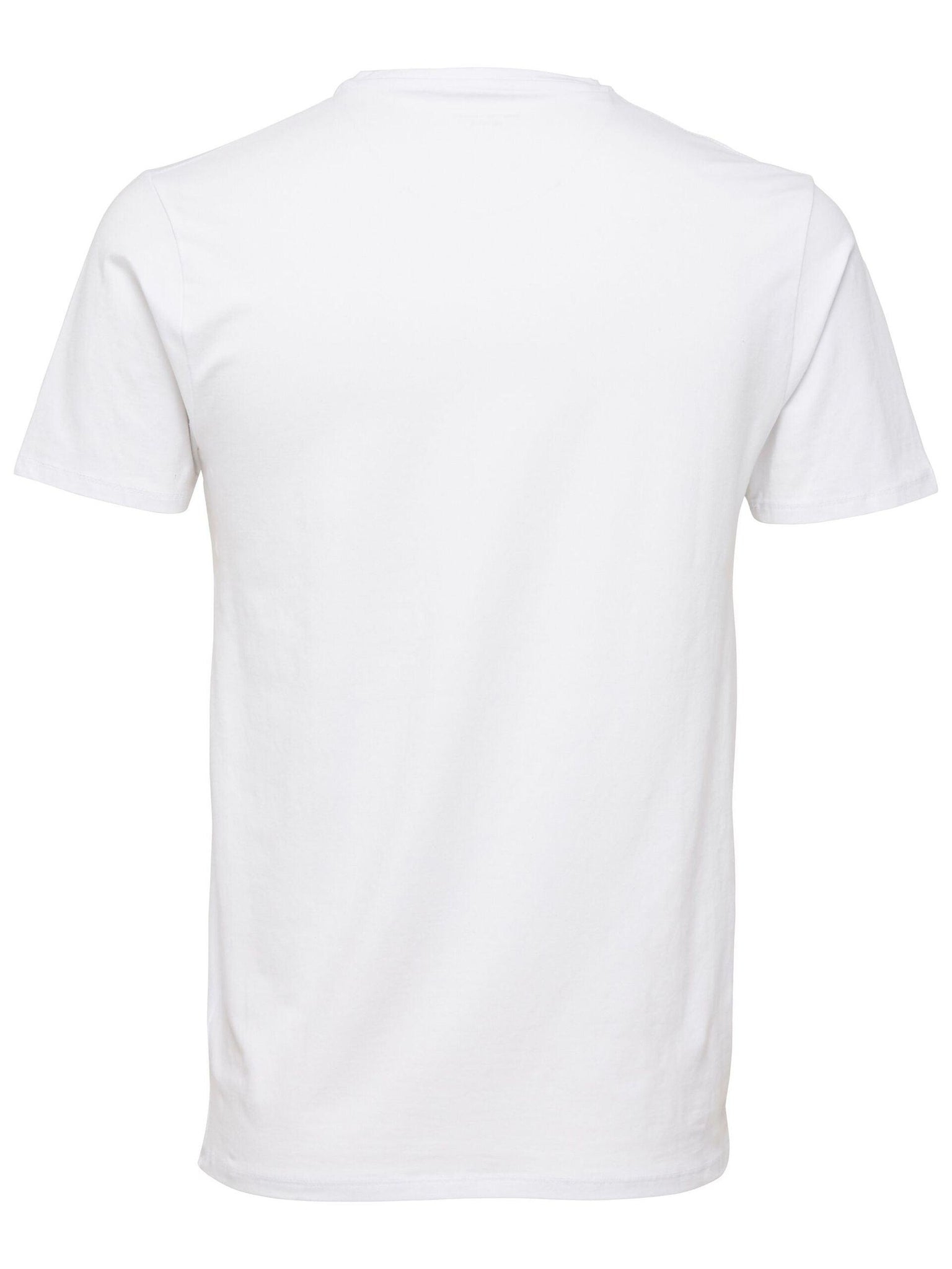 Camiseta New Pima Cuello Pico Bright White - ECRU
