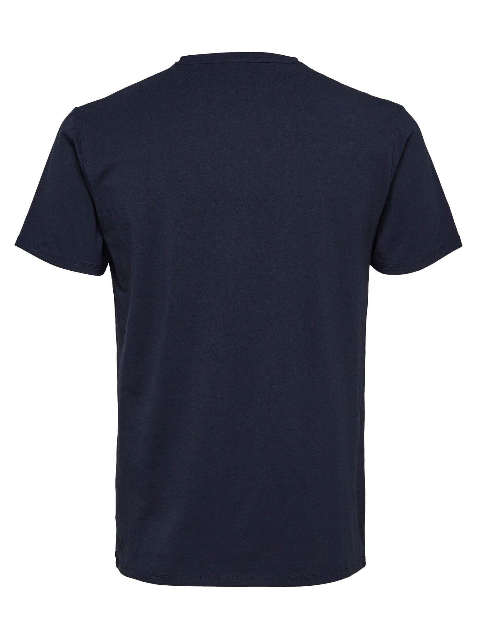 Camiseta New Pima Cuello Pico Navy Blazer - ECRU