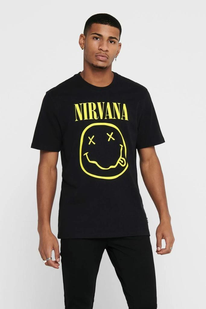 Camiseta Nirvana - ECRU