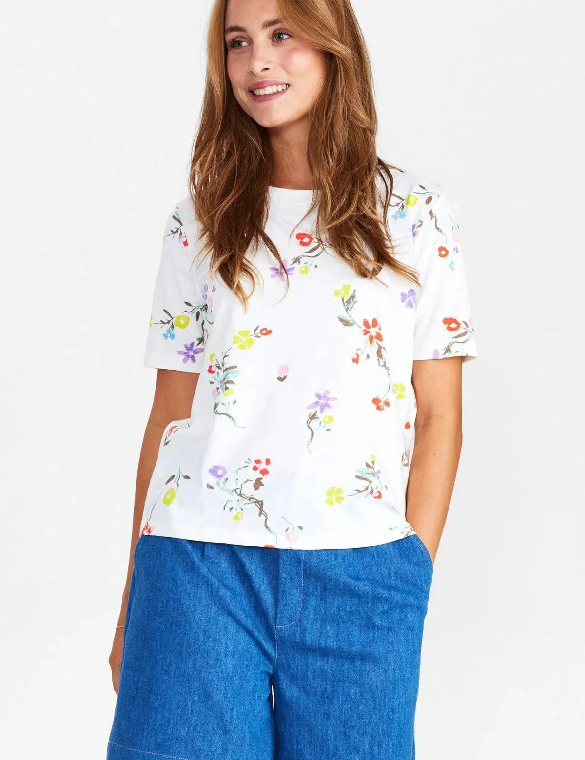 Camiseta Nümph Num - ECRU