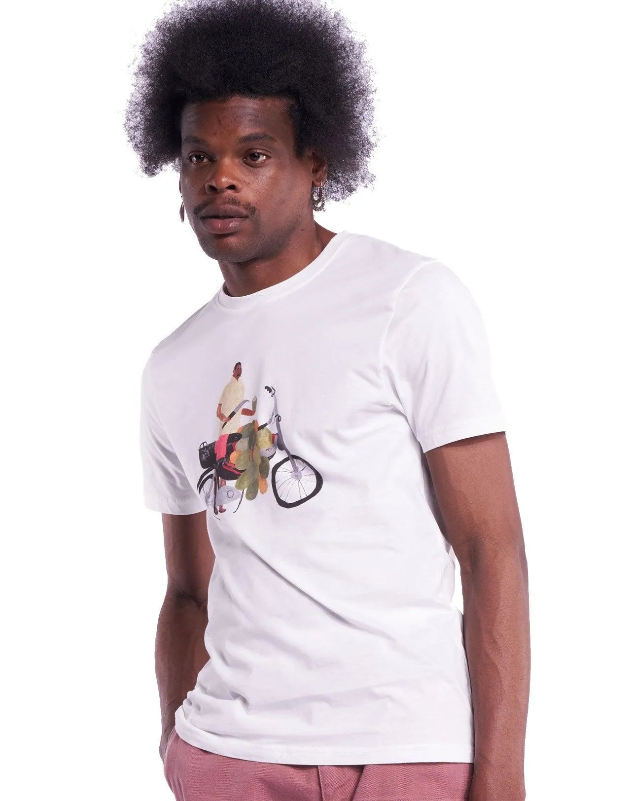 Camiseta Olow Unisex Coconut Bike - ECRU