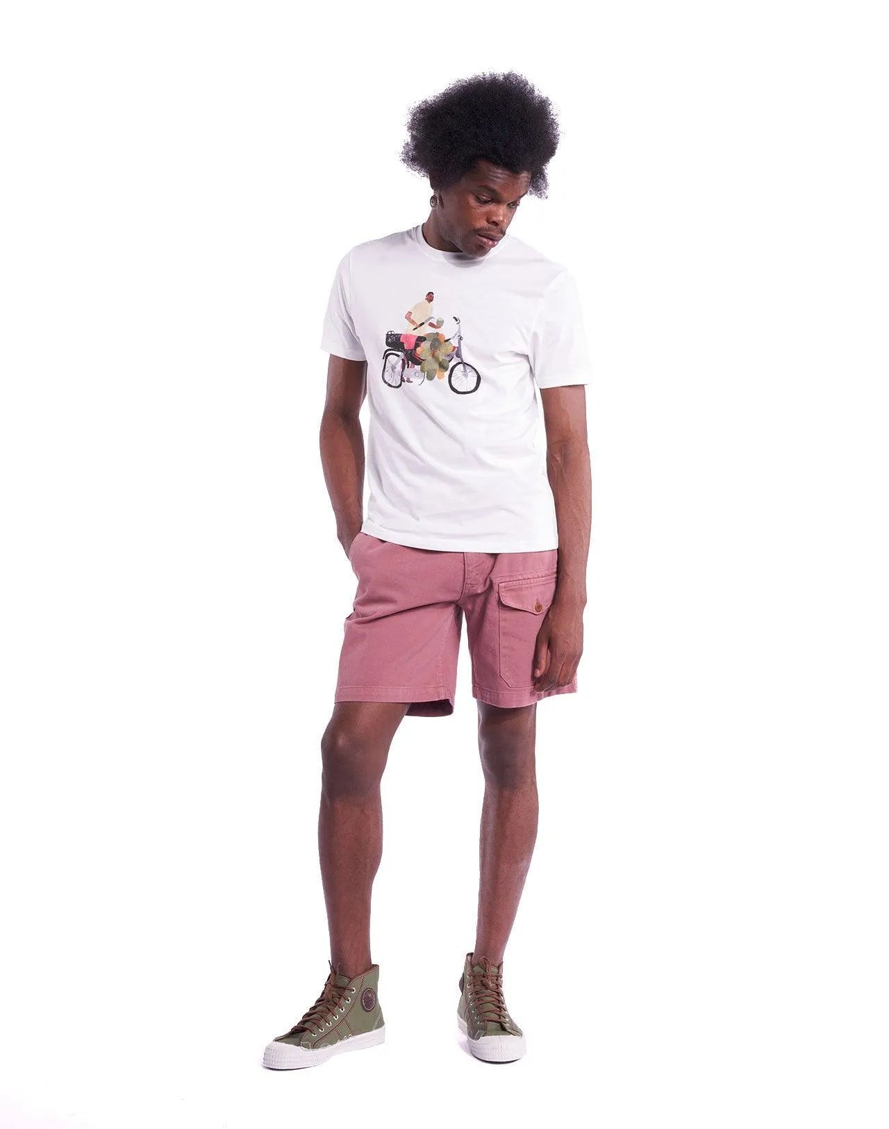 Camiseta Olow Unisex Coconut Bike - ECRU