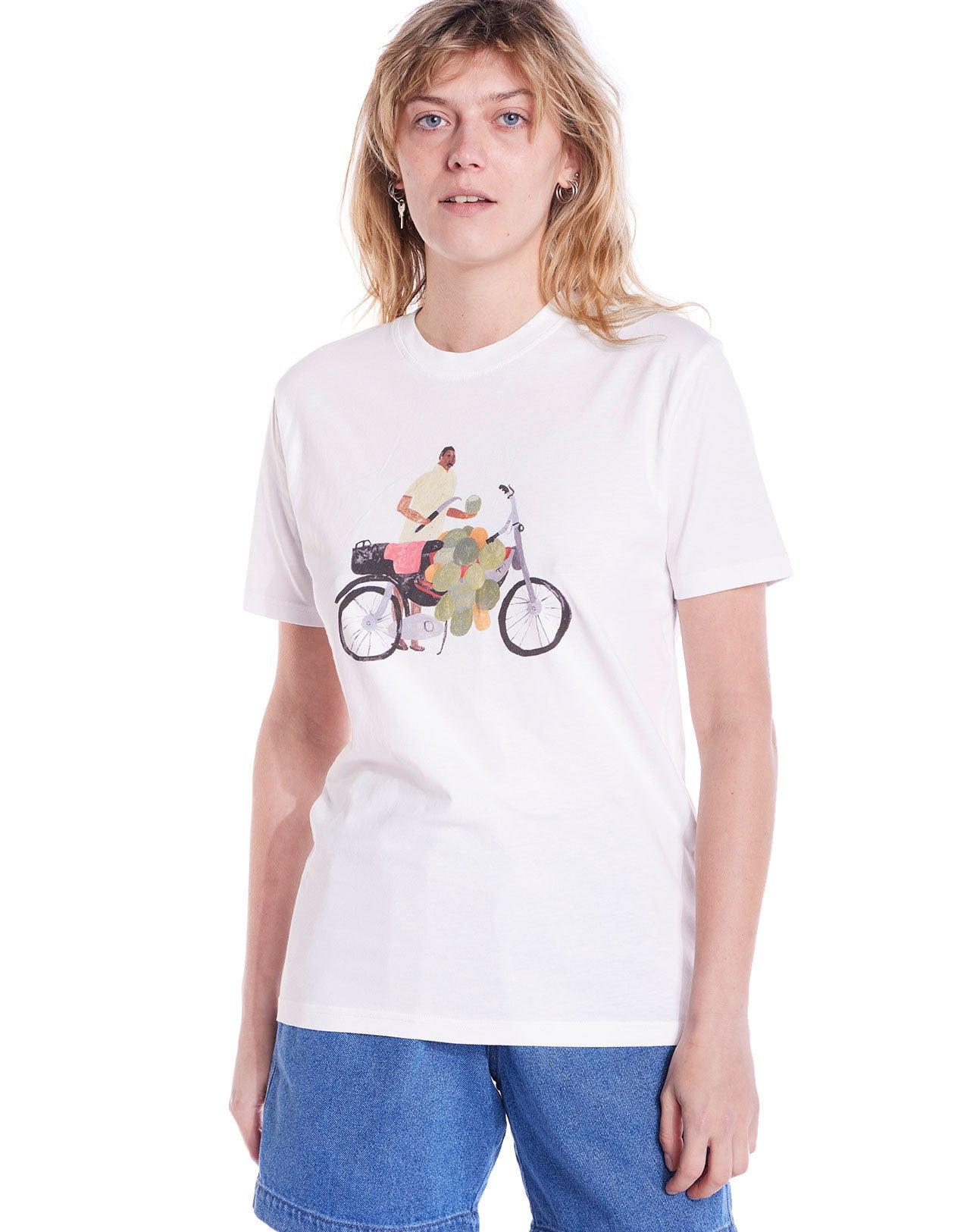 Camiseta Olow Unisex Coconut Bike - ECRU