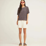 Camiseta Oversize Kolmiot - ECRU