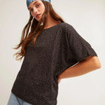 Camiseta Oversize Nuit - ECRU