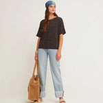 Camiseta Oversize Nuit - ECRU