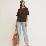 Camiseta Oversize Nuit - ECRU