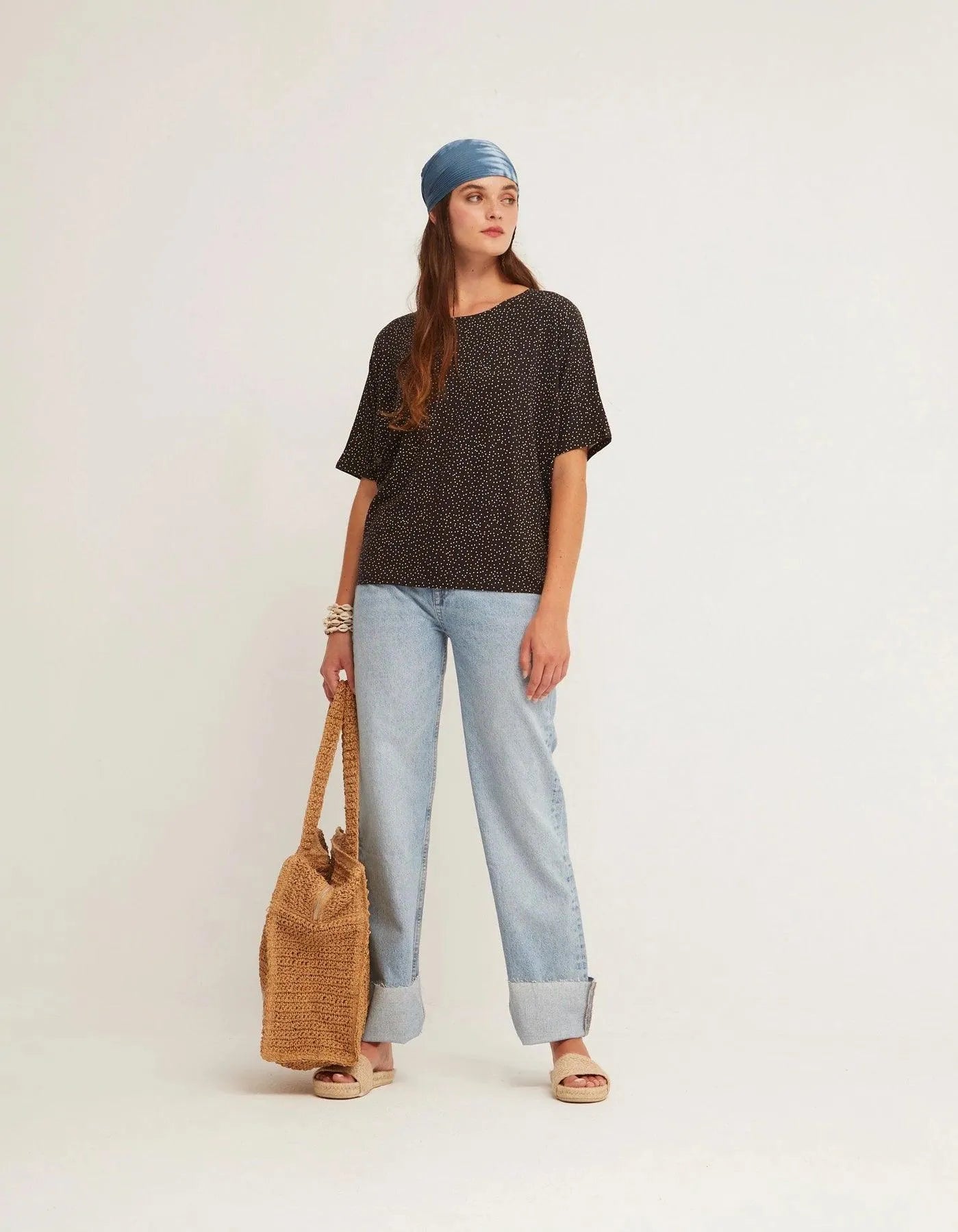 Camiseta Oversize Nuit - ECRU