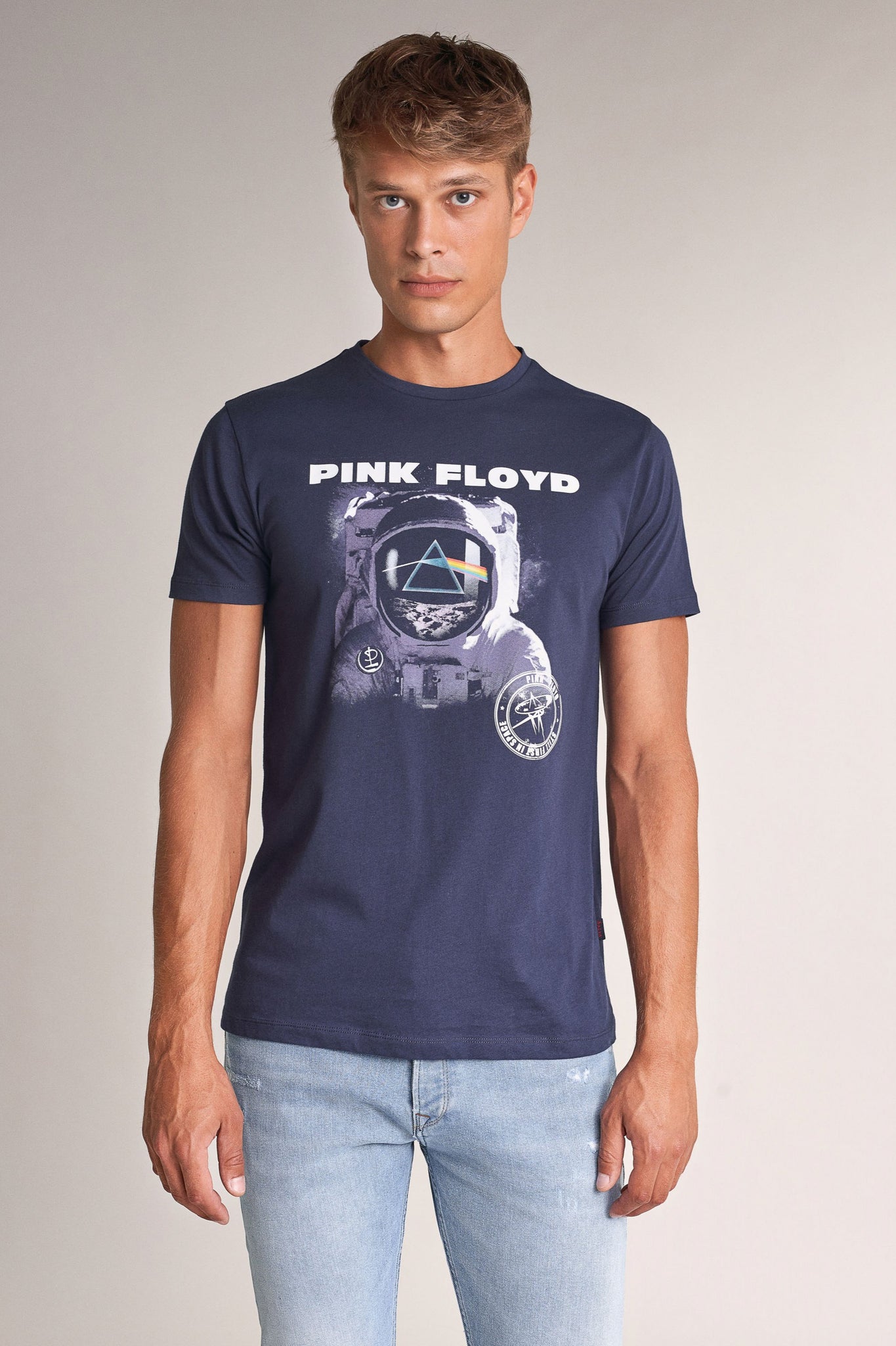 Camiseta Pink Floyd Astronauta - ECRU