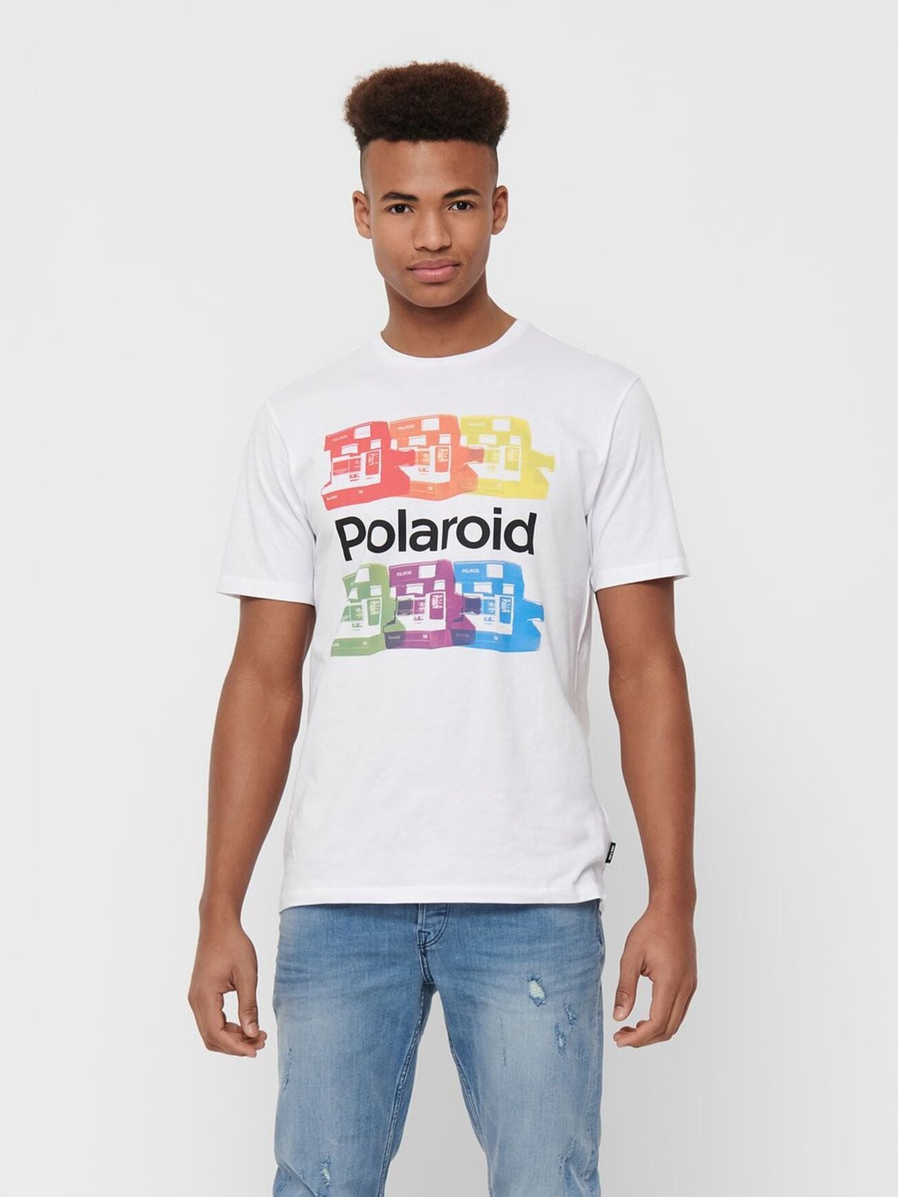 Camiseta Polaroid - ECRU
