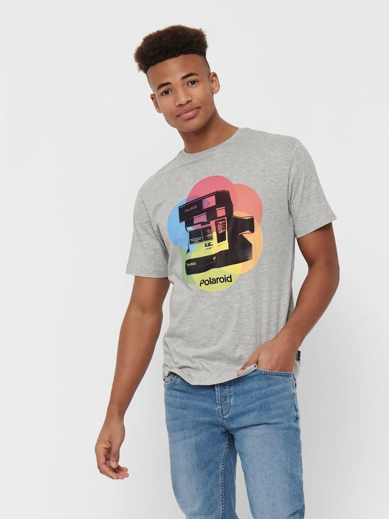 Camiseta Polaroid - ECRU