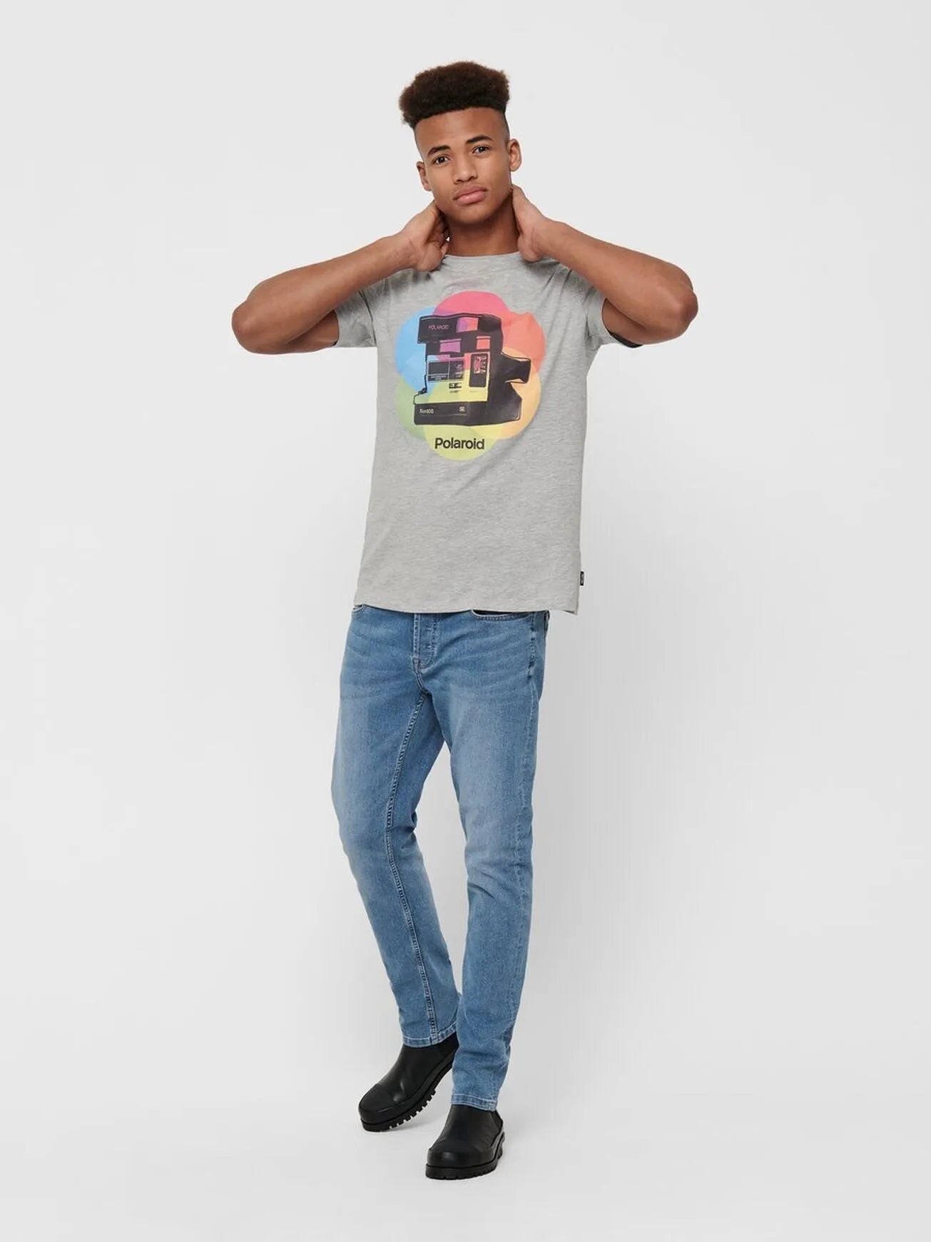 Camiseta Polaroid - ECRU