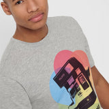 Camiseta Polaroid - ECRU