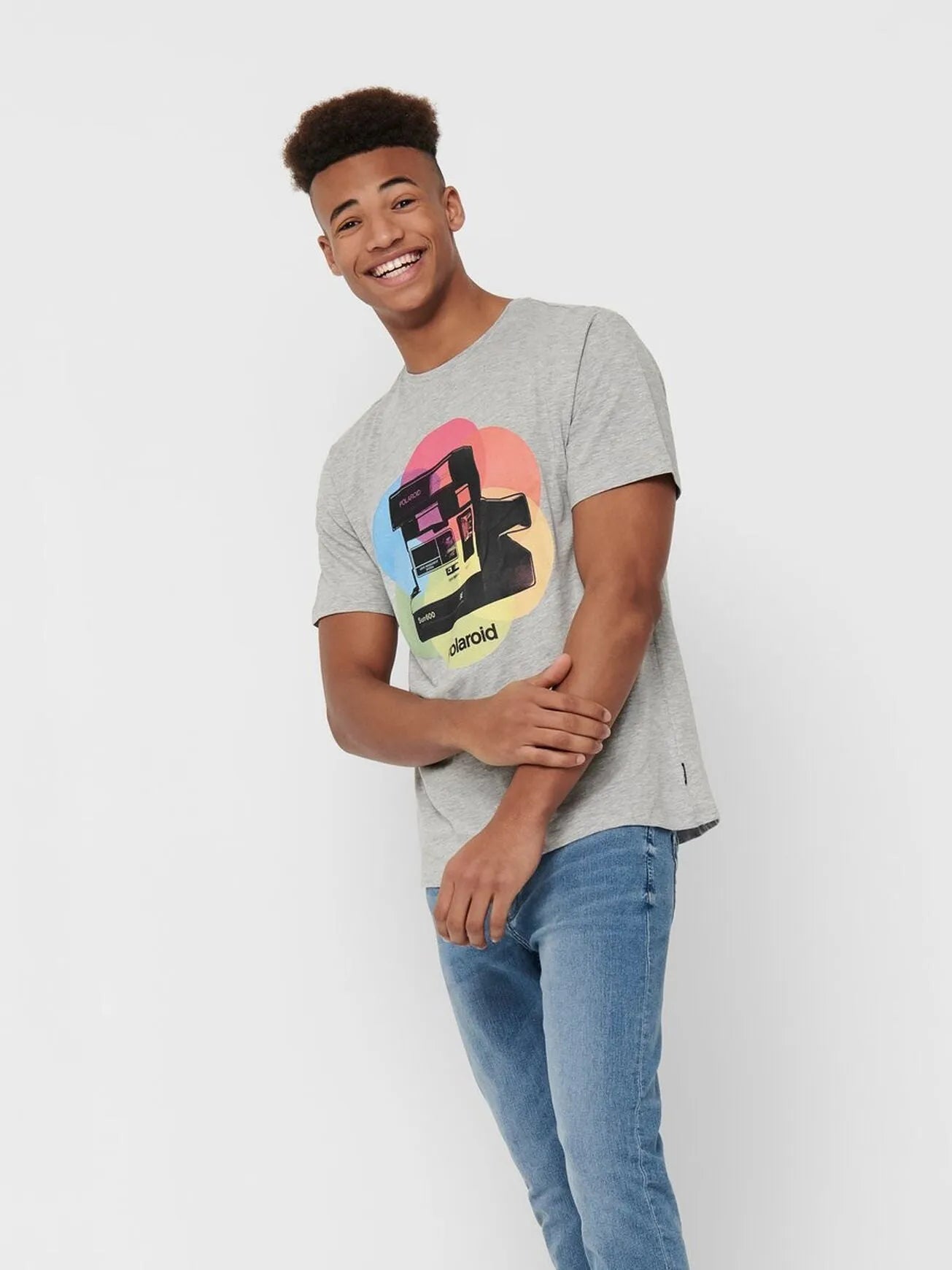 Camiseta Polaroid - ECRU