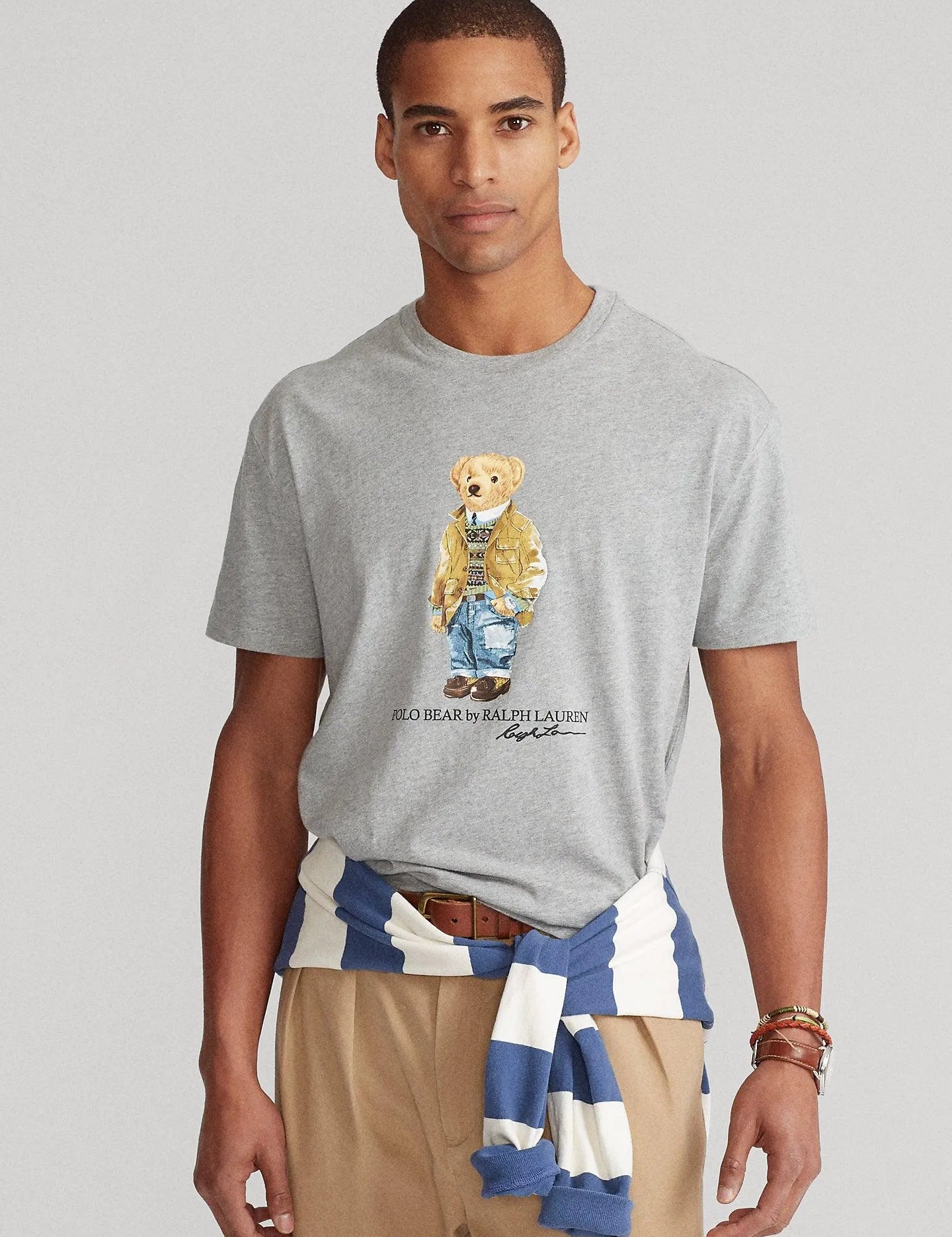 Camiseta Polo Bear Custom Slim Fit - ECRU