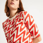 Camiseta Psycho Virginia Roja - ECRU