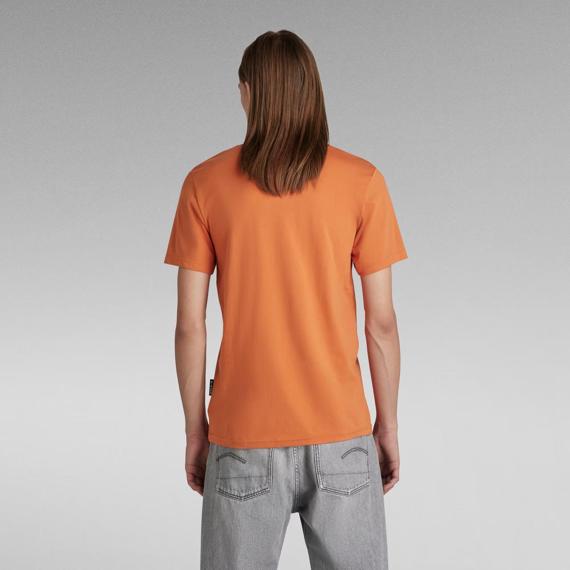 Camiseta Raw Graphic Slim Burned Orange - ECRU