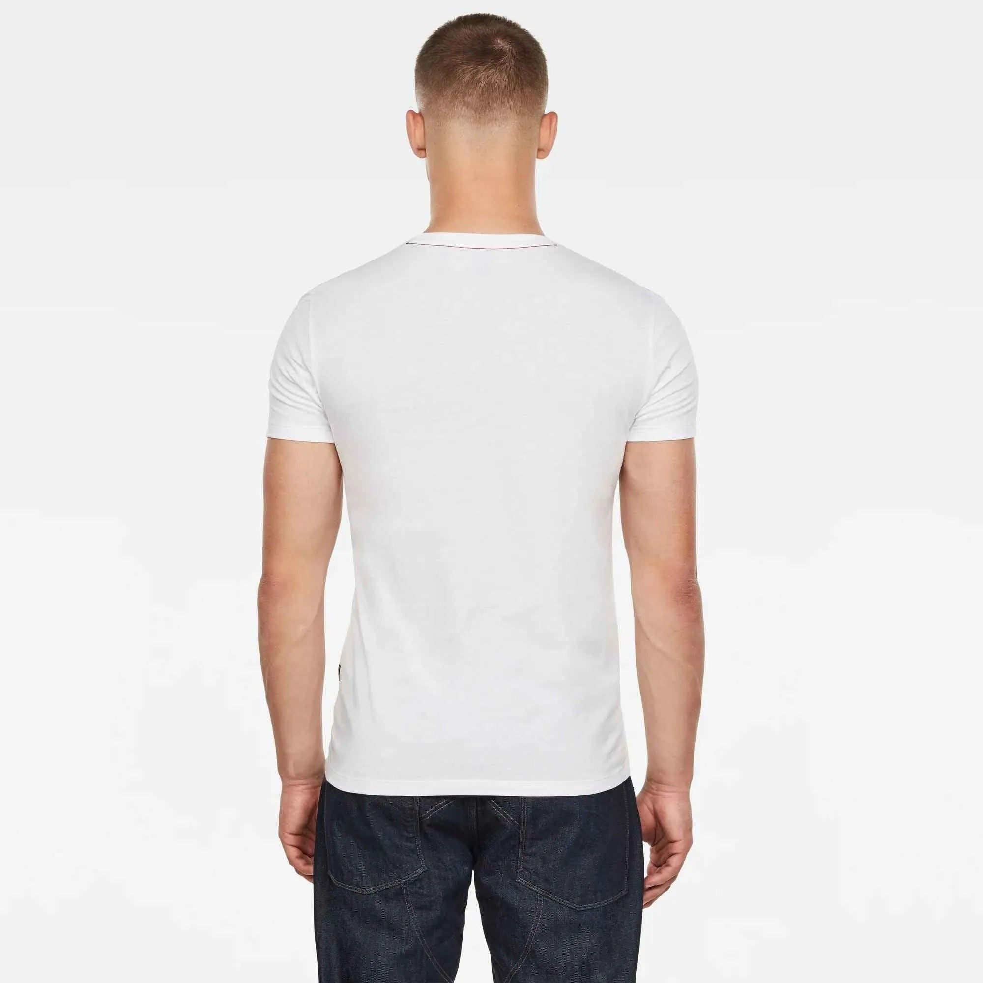 Camiseta RAW. Graphic Slim - ECRU