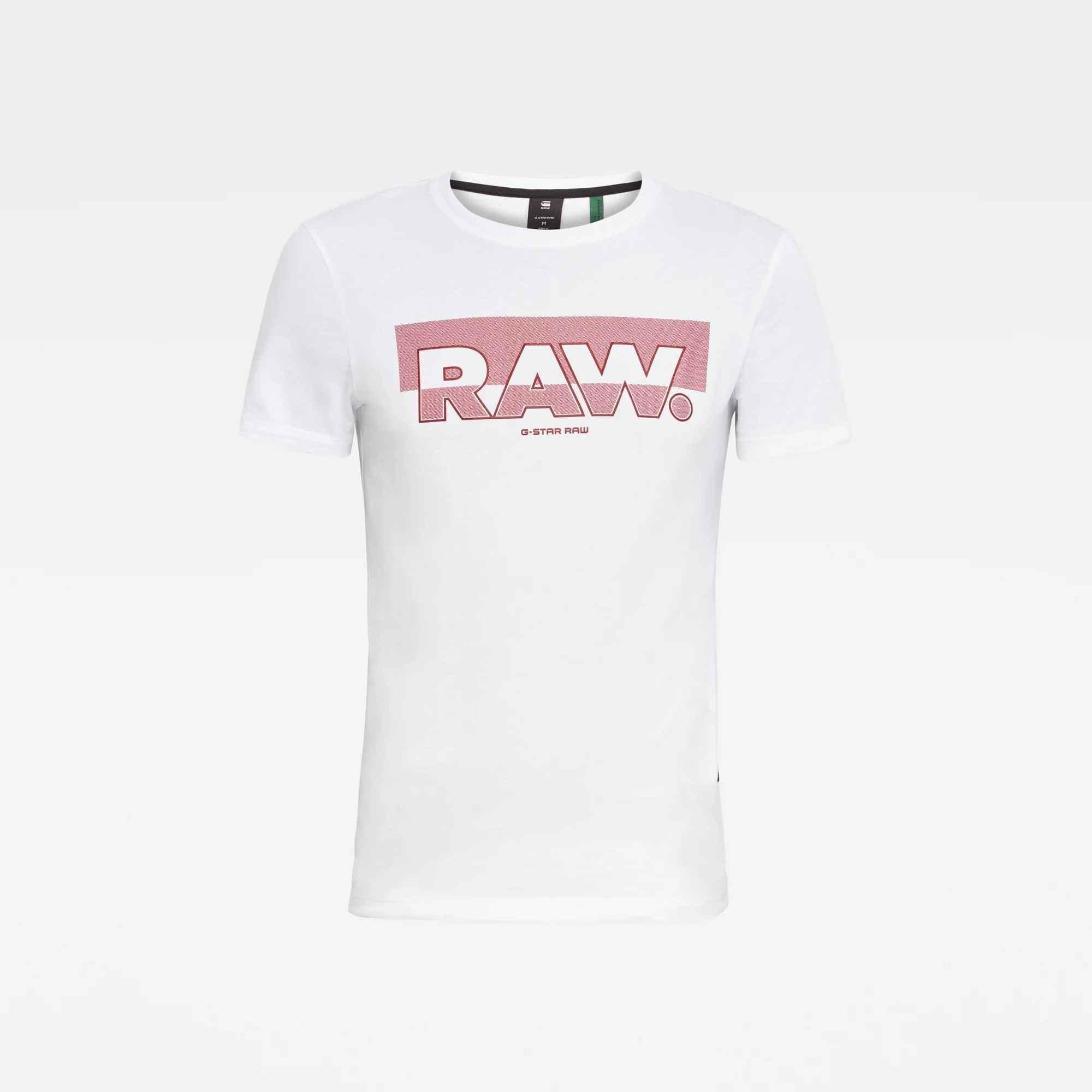 Camiseta RAW. Graphic Slim - ECRU