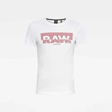 Camiseta RAW. Graphic Slim - ECRU