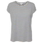 Camiseta Rayas Aware China Blue Pristine - ECRU