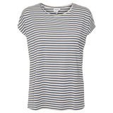 Camiseta Rayas Aware China Blue Pristine - ECRU