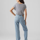 Camiseta Rayas Aware China Blue Pristine - ECRU