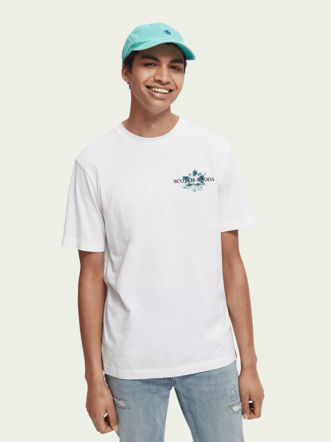 Camiseta regular fit de algodón orgánico blanca - ECRU
