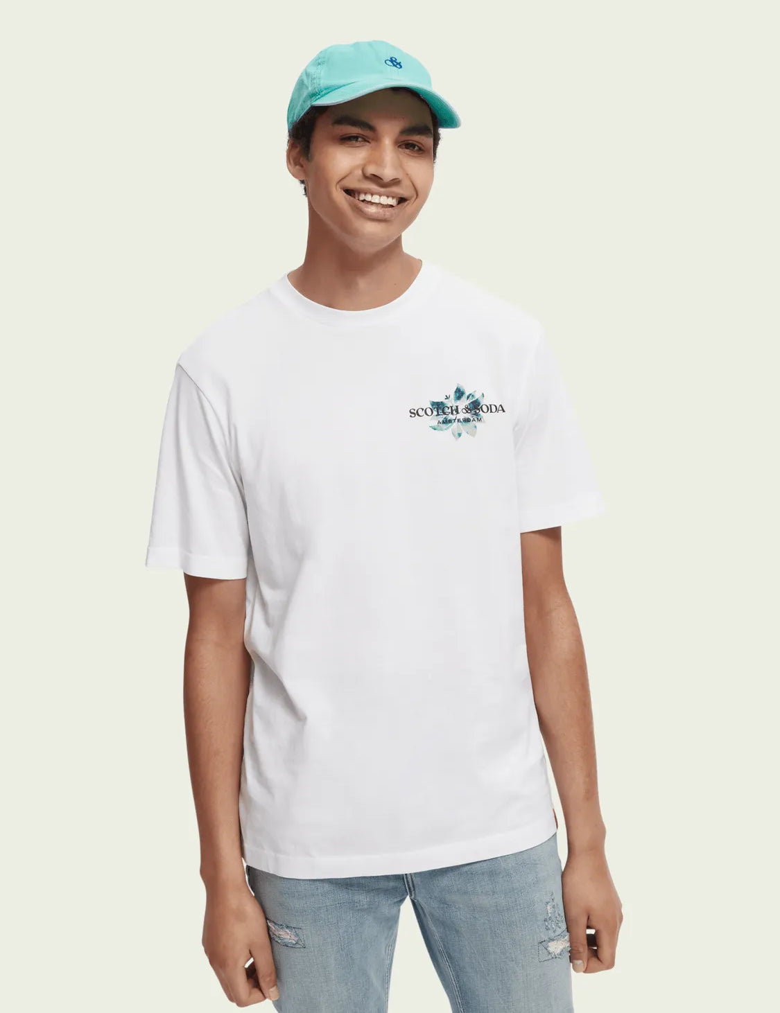 Camiseta regular fit de algodón orgánico blanca - ECRU