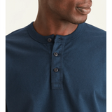 Camiseta Regular Fit Manga Larga Henley - ECRU