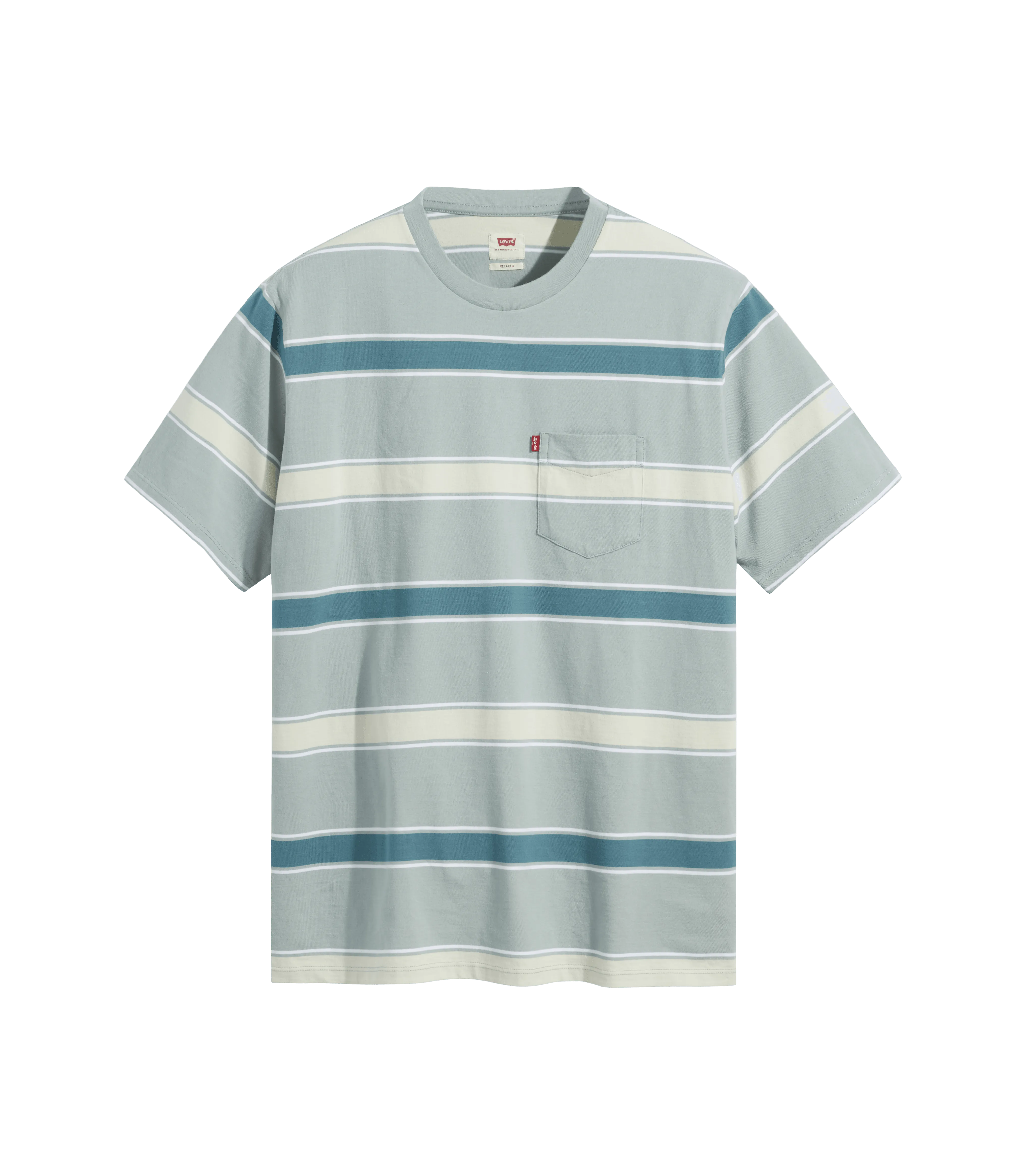 Camiseta Relaxed Fit Con Bolsillo - ECRU