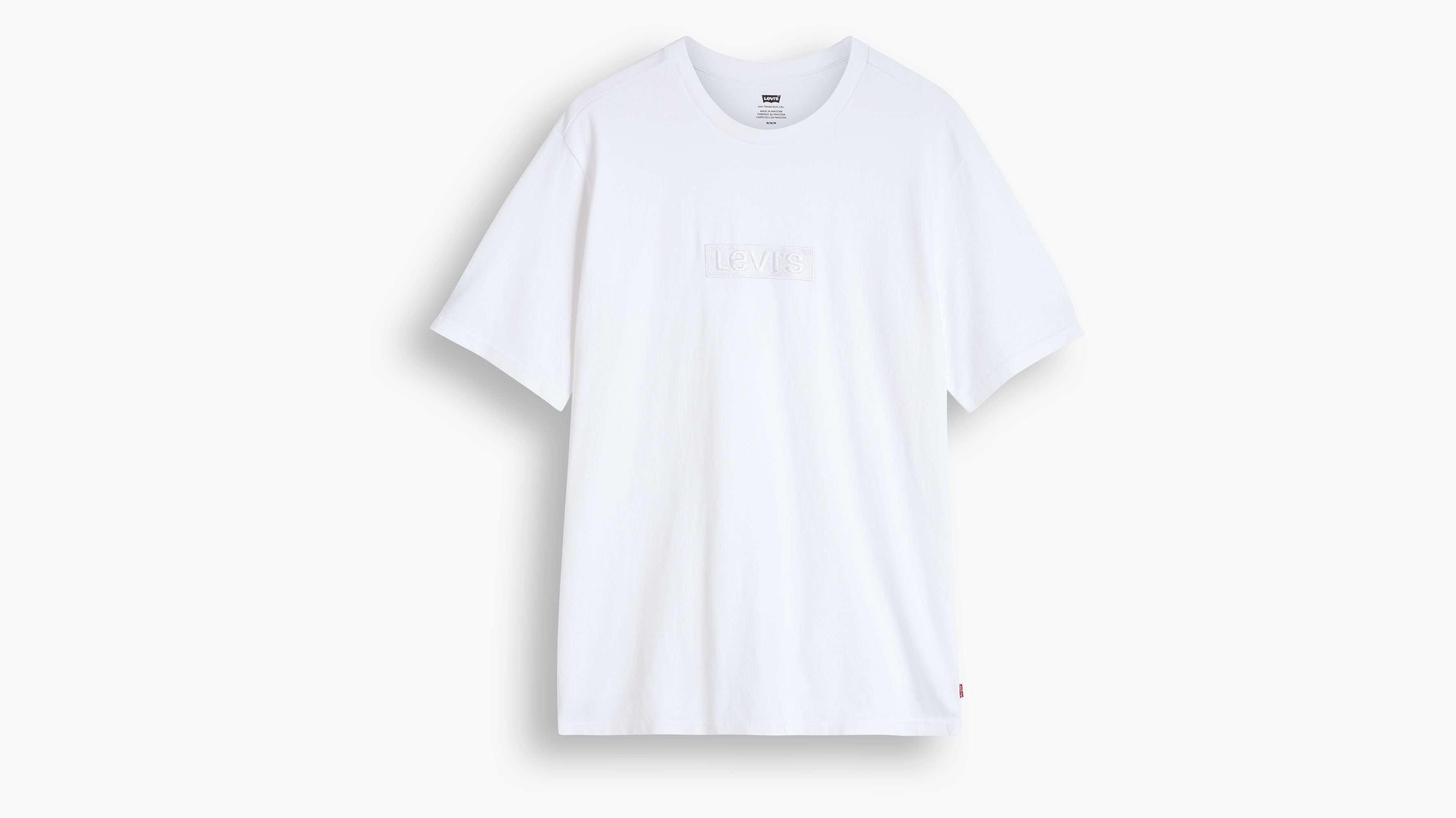 Camiseta Relaxed Graphic Logo Bordado Levi's - ECRU