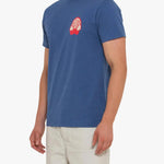 Camiseta Rhinestone Dusty Blue - ECRU