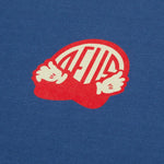 Camiseta Rhinestone Dusty Blue - ECRU