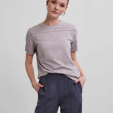 Camiseta Ria Light Grey Melange - ECRU