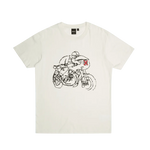 Camiseta Riding Vintage White - ECRU