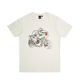 Camiseta Riding Vintage White - ECRU