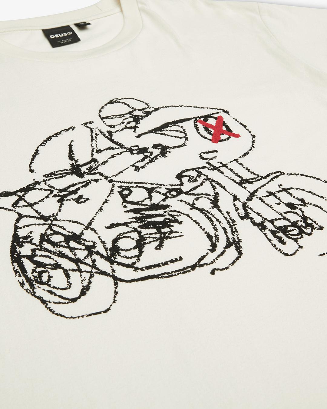 Camiseta Riding Vintage White - ECRU