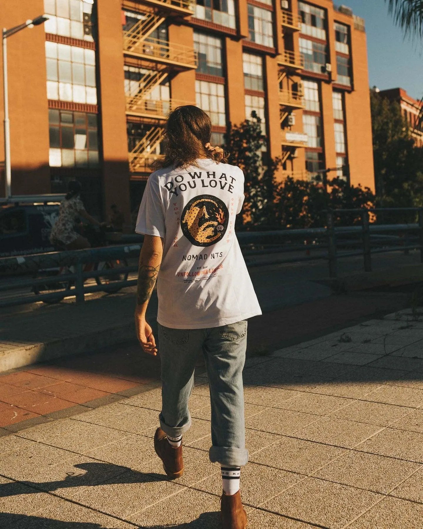 Camiseta Road - ECRU