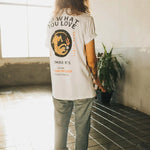 Camiseta Road - ECRU