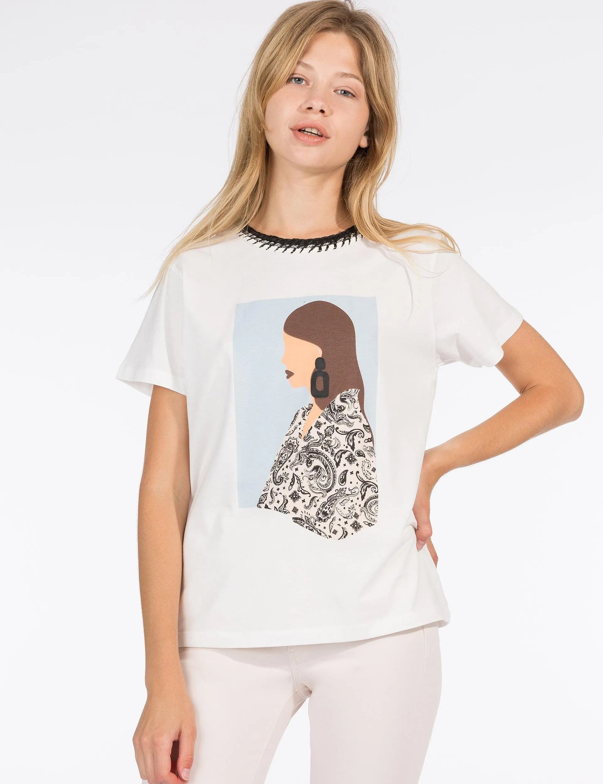 Camiseta Saara - ECRU