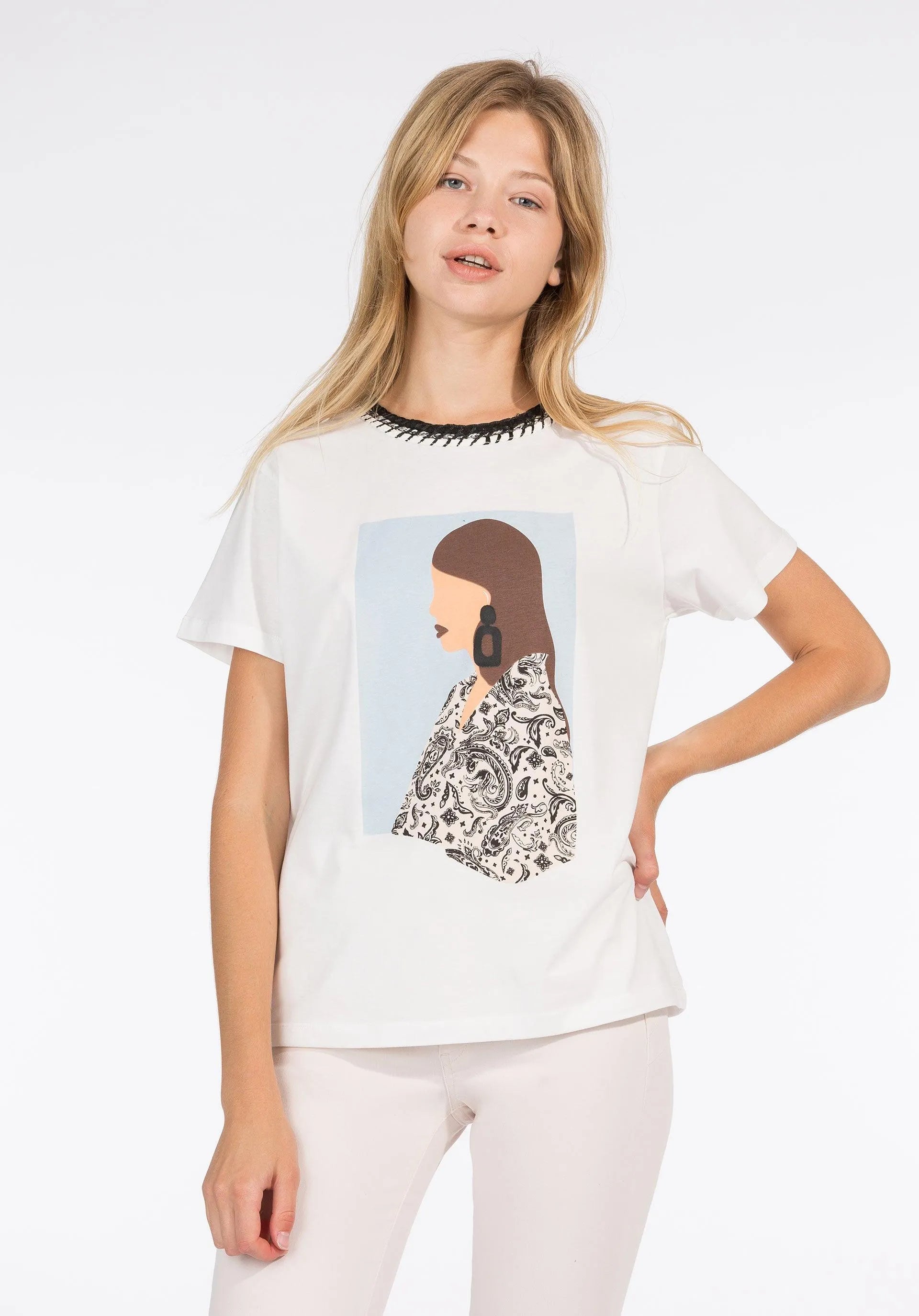 Camiseta Saara - ECRU