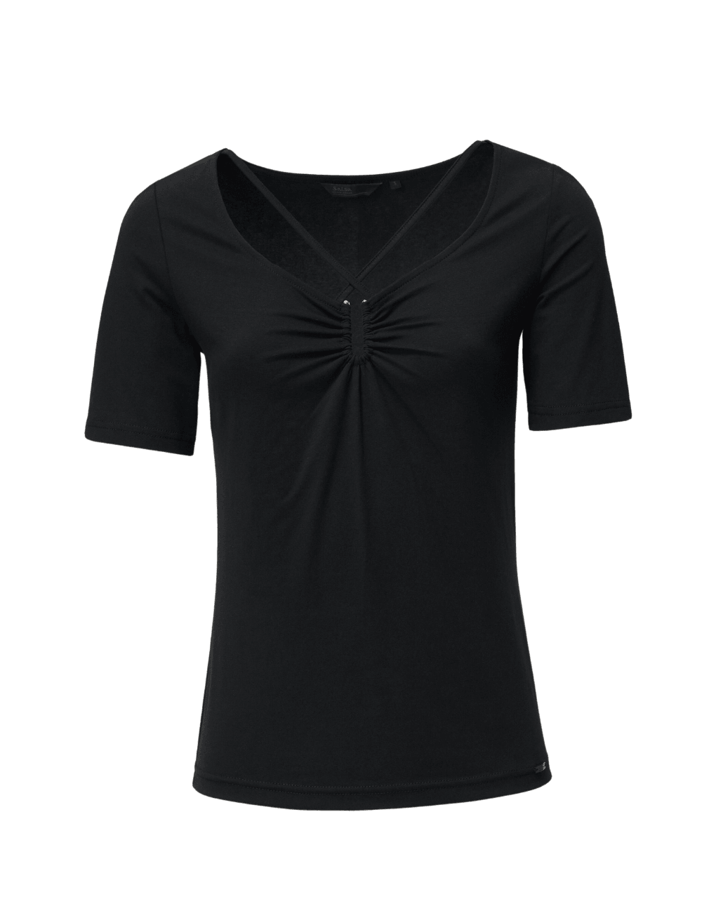 Camiseta Salsa Jeans de Mujer con Escote Asimétrico - ECRU
