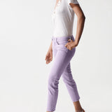 Camiseta Salsa Jeans Lisa con Encaje Arena - ECRU