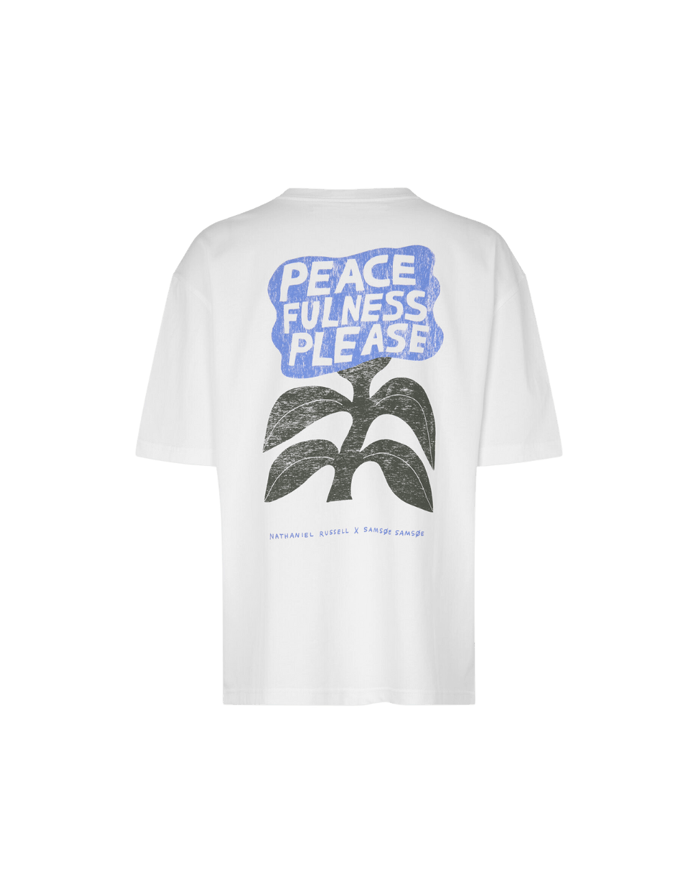 Camiseta Samsøe Samsøe Nathaniel 11725 Peace Flower - ECRU