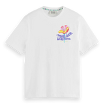 Camiseta Scotch & Soda Forever Summer Artwork - ECRU