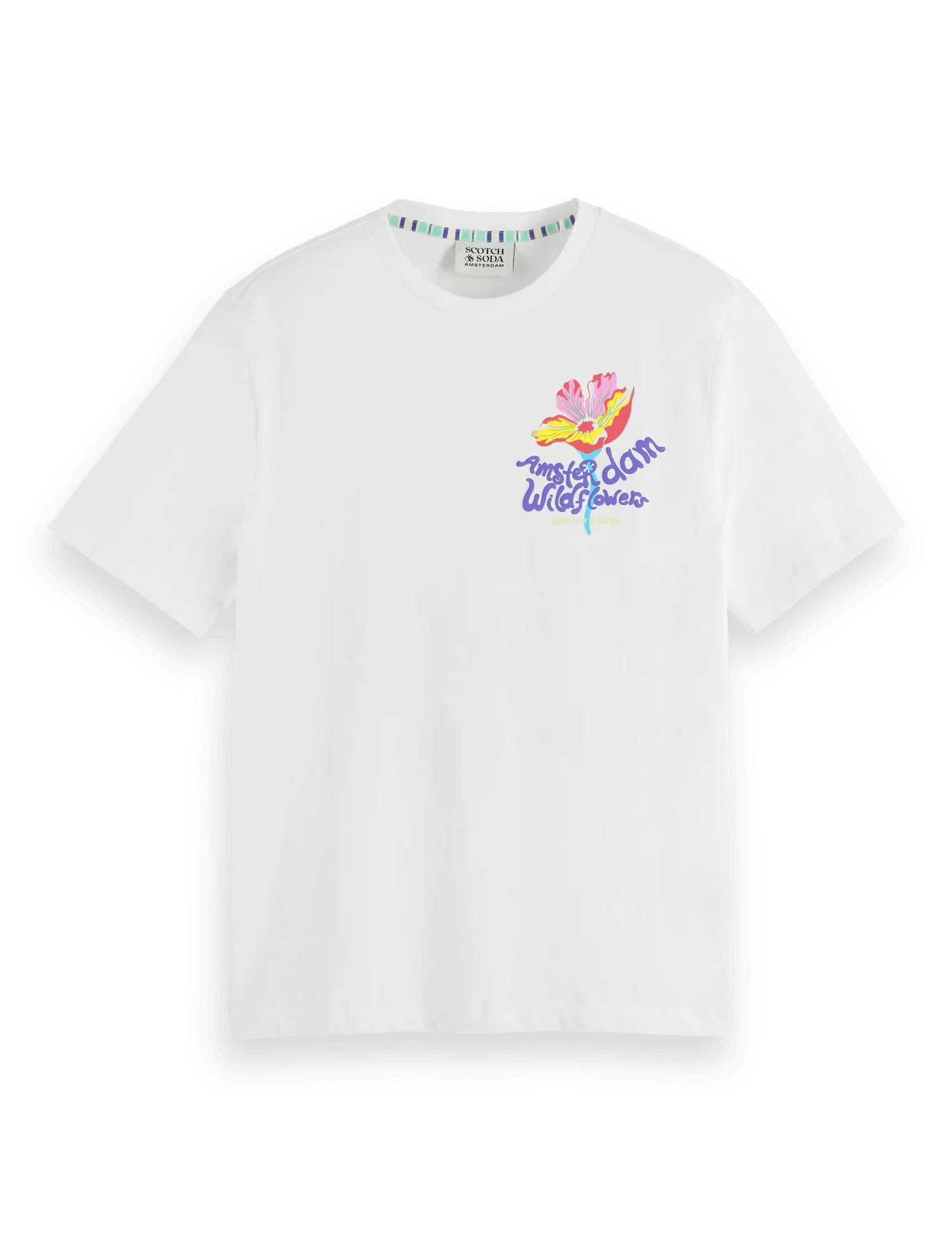 Camiseta Scotch & Soda Forever Summer Artwork - ECRU